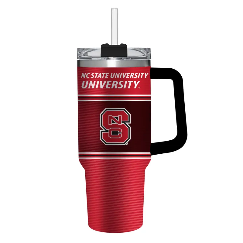 40oz Stainless Steel Mega Cup w/ Straw, North Carolina State University,3ss909cc