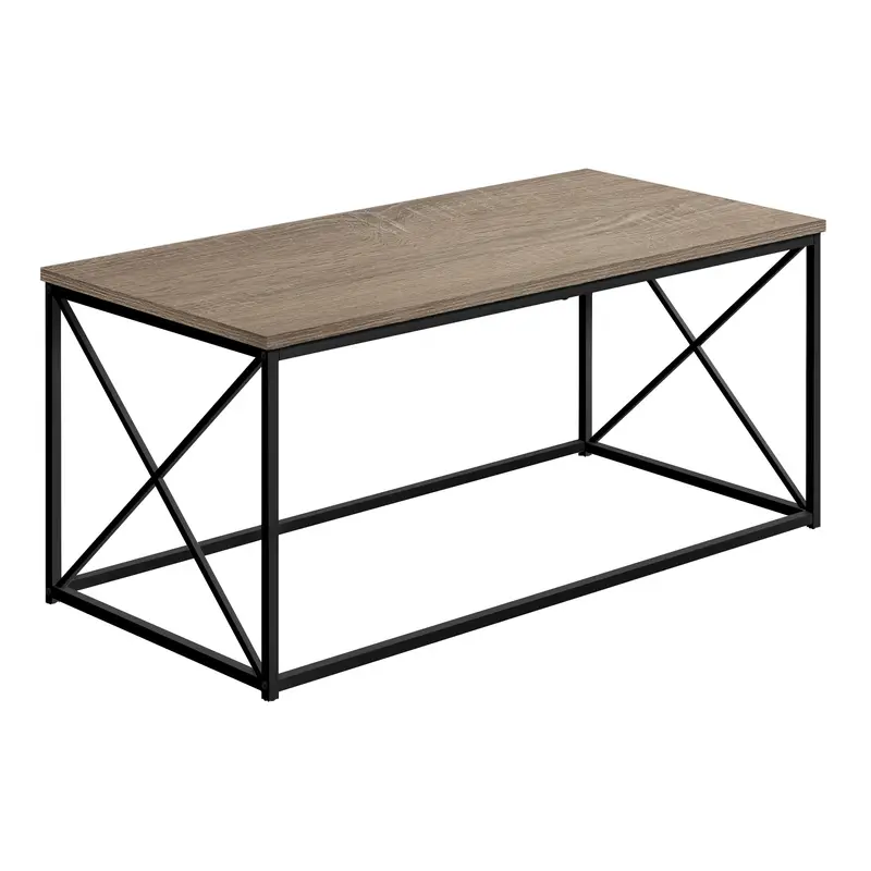 41" Dark Taupe Rectangular Coffee Table By Homeroots