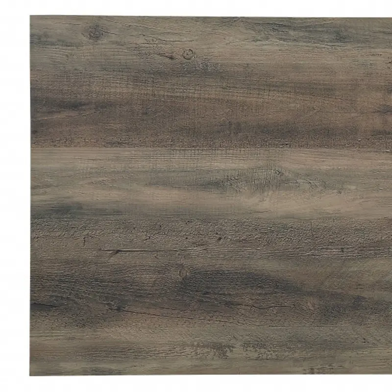 42" Black And Rustic Oak Rectangular Coffee Table With Two Shelves By Homeroots