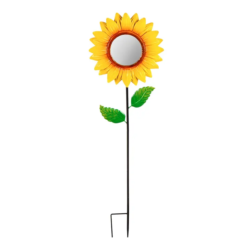 44" Sunflower Mirror Garden Stake,47m3817