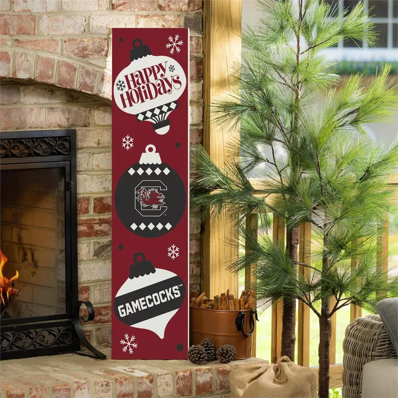46" Double Sided Leaner, University of South Carolina, Christmas