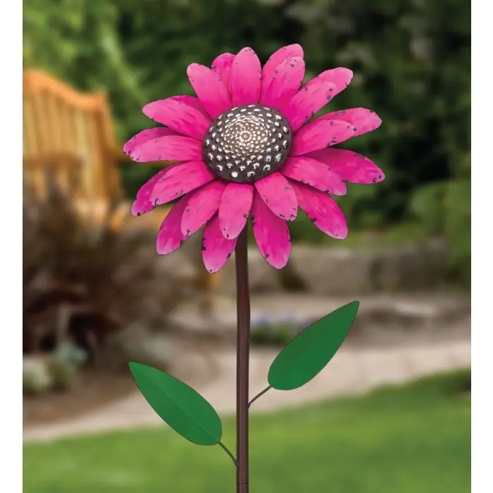 46" Vintage Flower Stake - Daisy