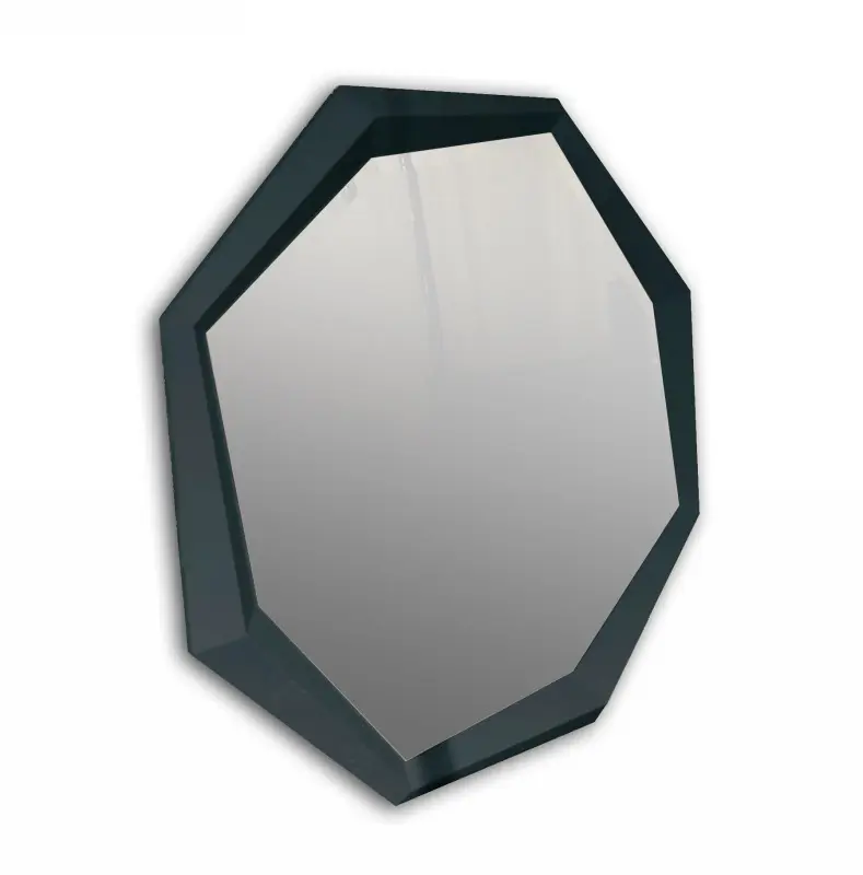 47" Black Crocodile Lacquer Mirror By Homeroots
