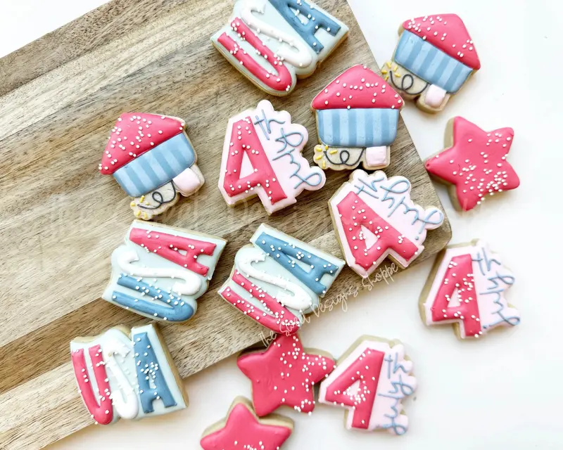 4th of July Cookie Cutters Set - Set of 4 Cookie Cutters