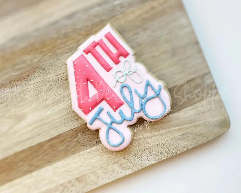 4th of July Plaque - Cookie Cutter