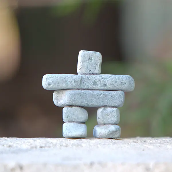 7" Inukshuk Set of 3 By Garden Age Supply