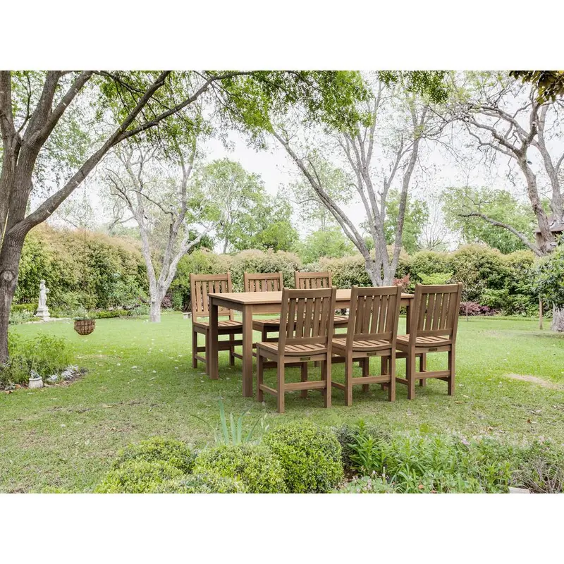 7-Pieces Sonoma Rectangular Dining Set By Anderson Teak