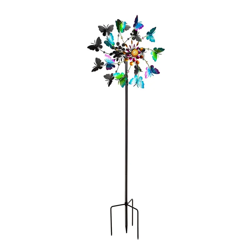 75"H Butterfly Garden Wind Spinner
