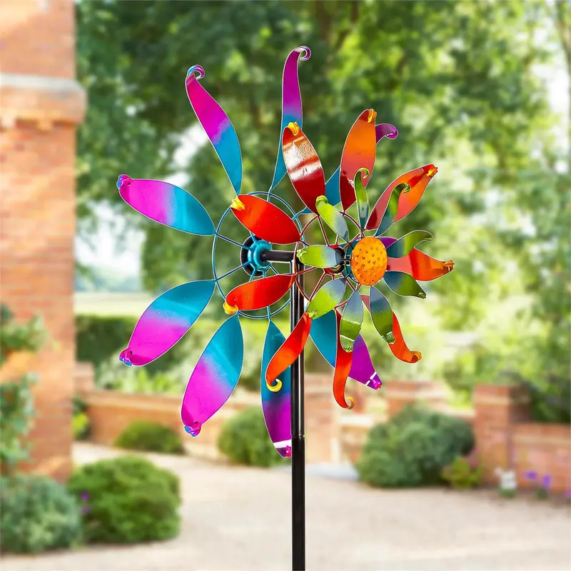 75"H Multi Wave Wind Spinner