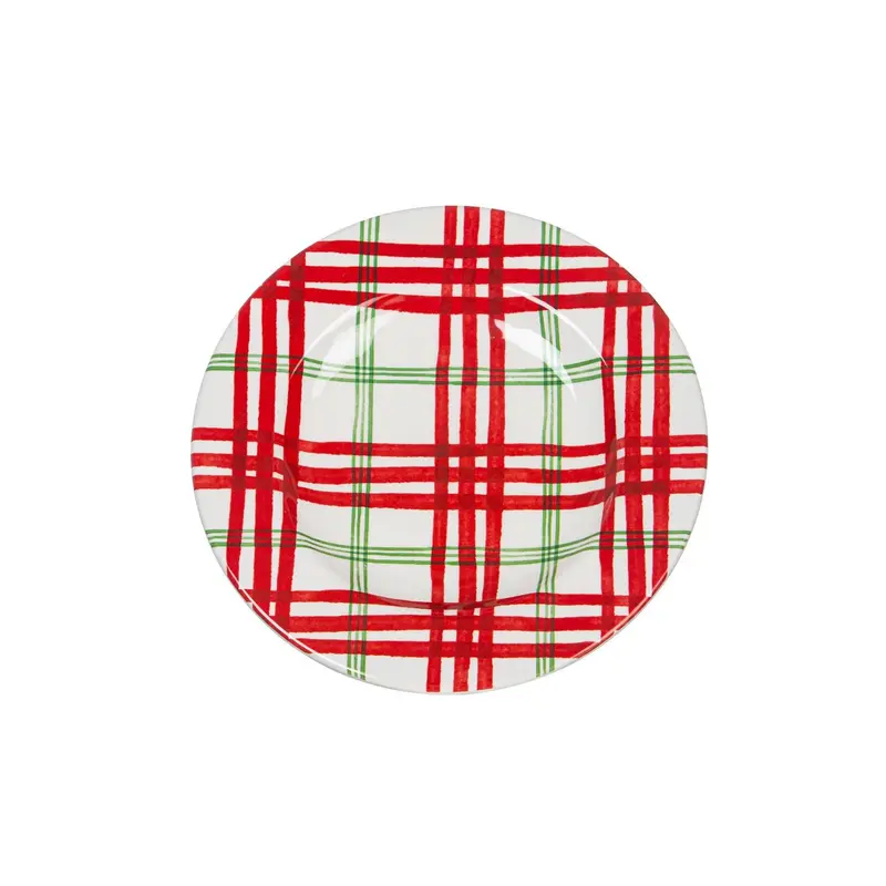 8.5" Melamine Salad Plate, Holiday Greenhouse