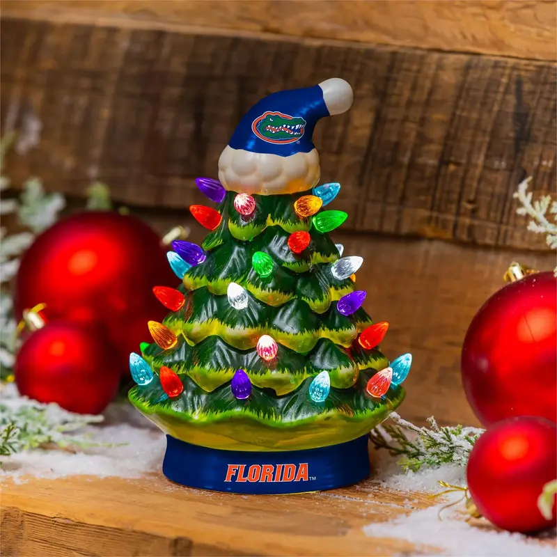 8" LED Ceramic Christmas Tree, University of Florida