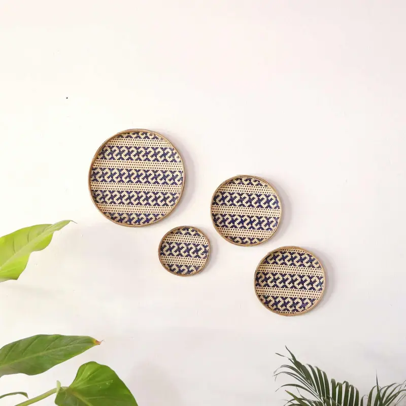 A Ti Kan - Wall Art DeCor Hanging Set Of 4 By Thaihome