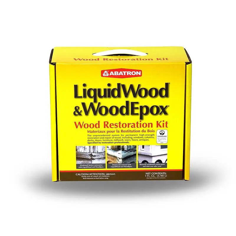 Abatron LiquidWood and WoodEpox Beige Wood Restoration Kit 4 qt - Open Box