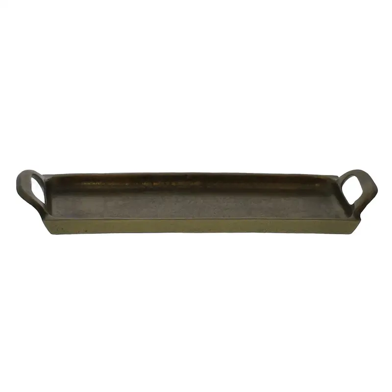 Abbott Tray, Brass - Small Set Of 2 By HomArt