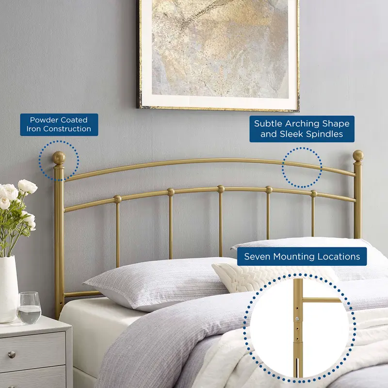 Abigail Metal King Headboard by Modway