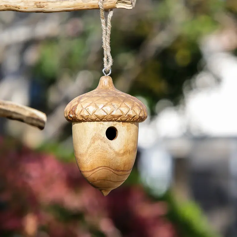 Acorn Birdhouse Set of 4 By Garden Age Supply