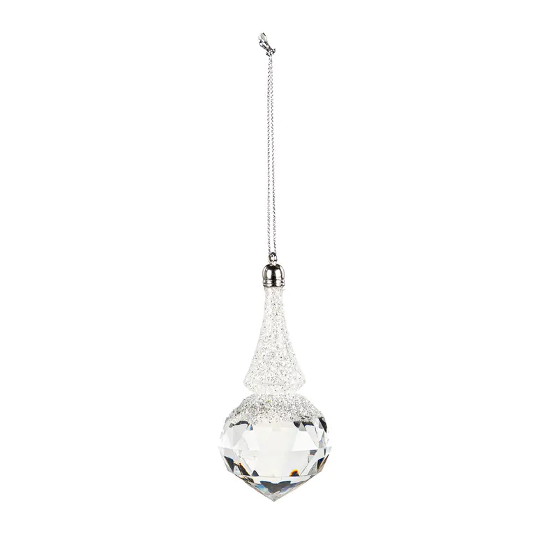 Acrylic Teardrop Ornament, 2 Asst