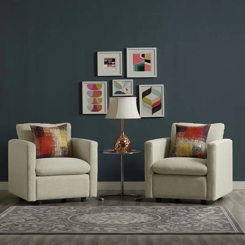 Activate Upholstered Fabric Armchair Set of 2 By Modway - EEI-4078