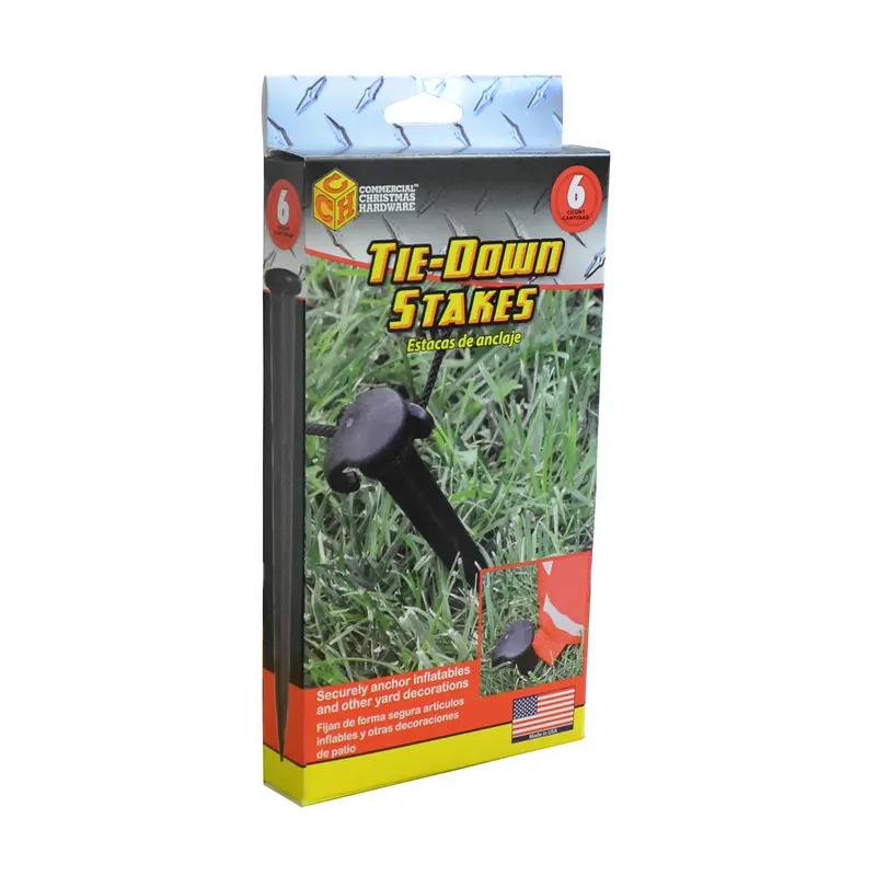 Adams 7 in. Tie-Down Stakes 6 pk - Open Box
