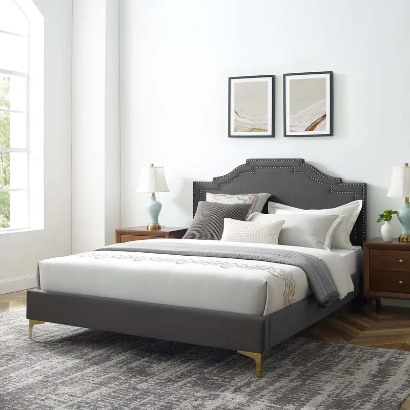 Adelaide Performance Velvet Twin Platform Bed By Modway - MOD-6850