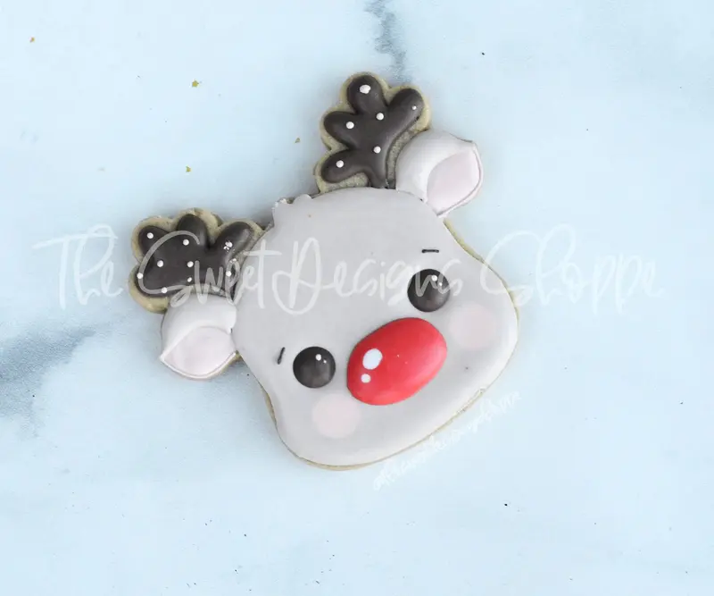 Advent Reindeer Face - Cookie Cutter