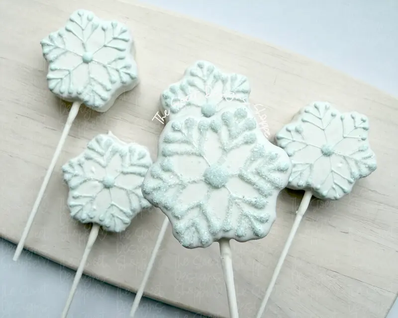 Advent Snowflake - Cake Pop Maker Set ( Cutter & Pusher)