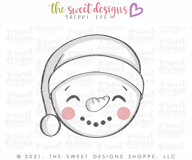 Advent Snowman Sweet Face - Cookie Cutter