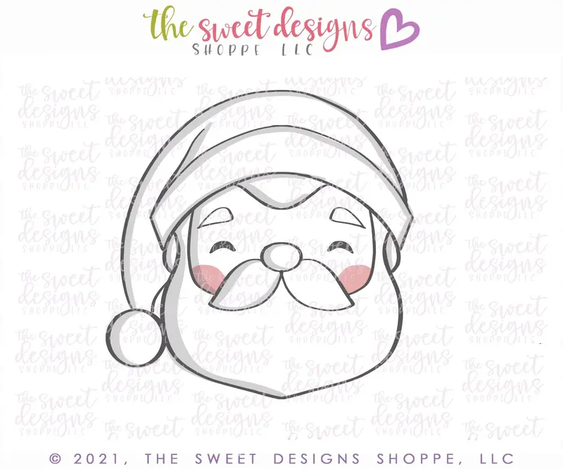 Advent Sweet Santa Face - Cookie Cutter