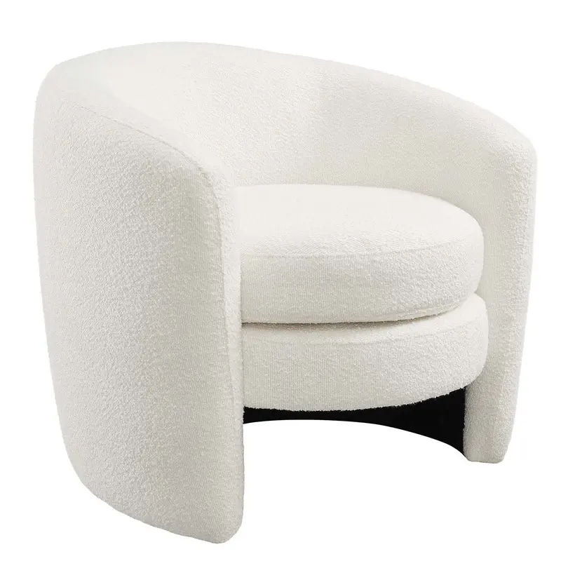 Affinity Upholstered Boucle Fabric Curved Back Armchair By Modway - EEI-6666