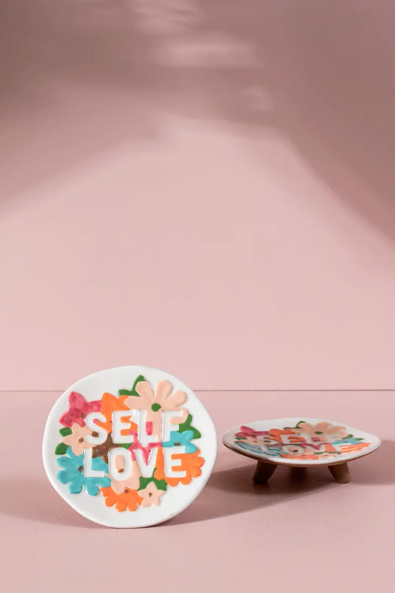Affirmation Tray Set of 4 By Accent Decor