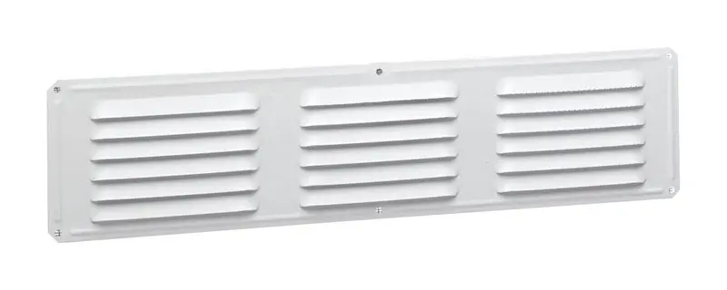 Air Vent 16 in. H x 4 in. W x 4 in. L White Aluminum Undereave Vent (Pack of 24) - Open Box