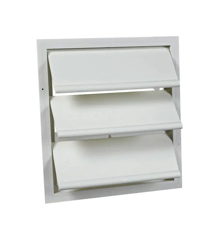 Air Vent White Plastic Square Automatic Gable Shutter 17.8 L x 16 H x 17.5 W in. - Deal of The Week