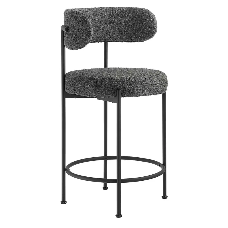 Albie Boucle Fabric Counter Stools - Set of 2 By Modway - EEI-6518