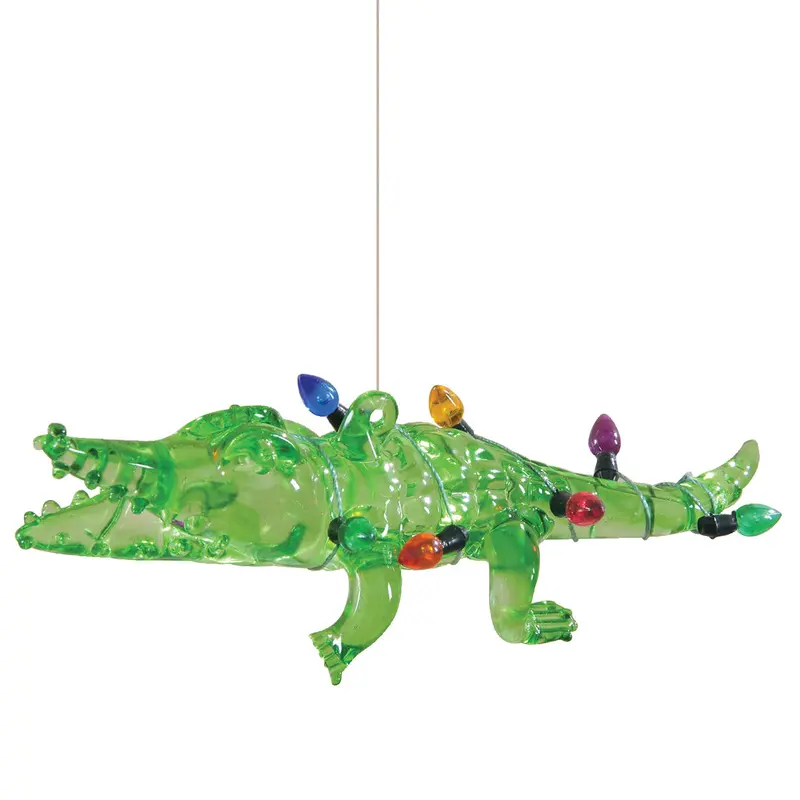 Alligator W/ Lights Ornament