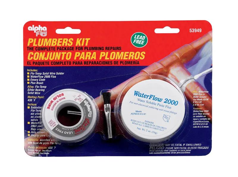 Alpha Fry 6 oz Lead-Free Plumbers Kit 0.12 in. D Silver-Bearing Alloy 1 pc - Open Box