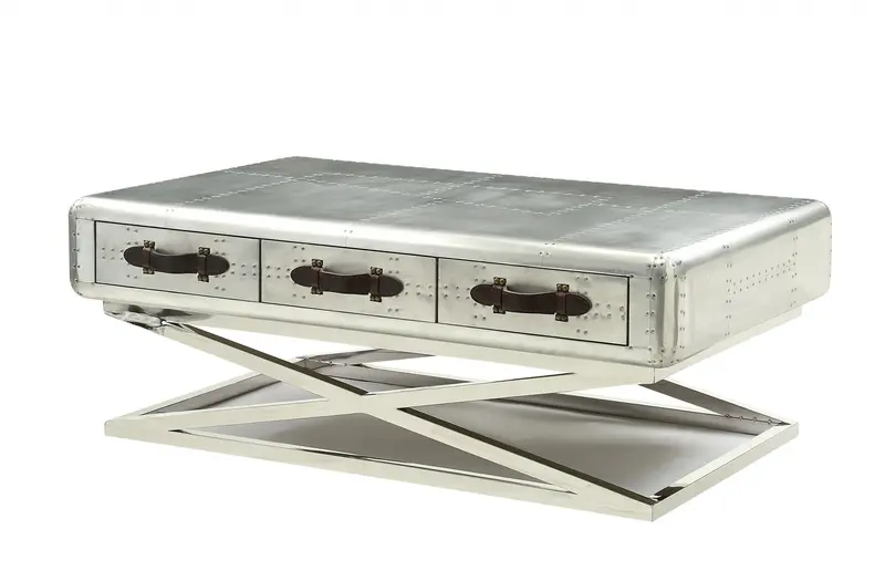 Aluminum Coffee Table By Homeroots