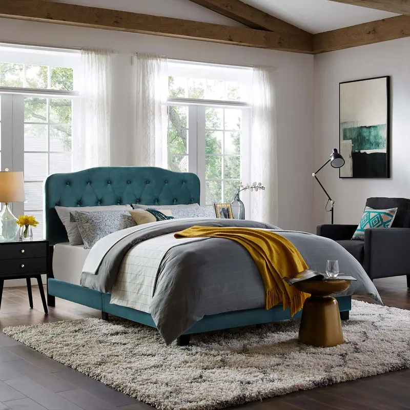Amelia Twin Performance Velvet Bed By Modway - MOD-5862
