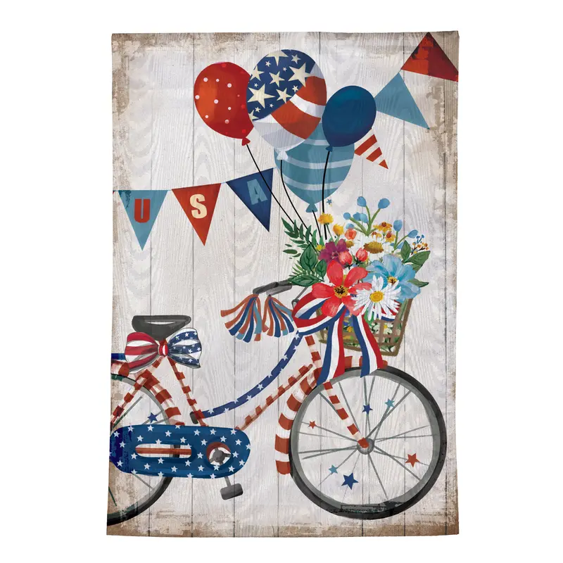 American Classic Bicycle Moire Garden Flag