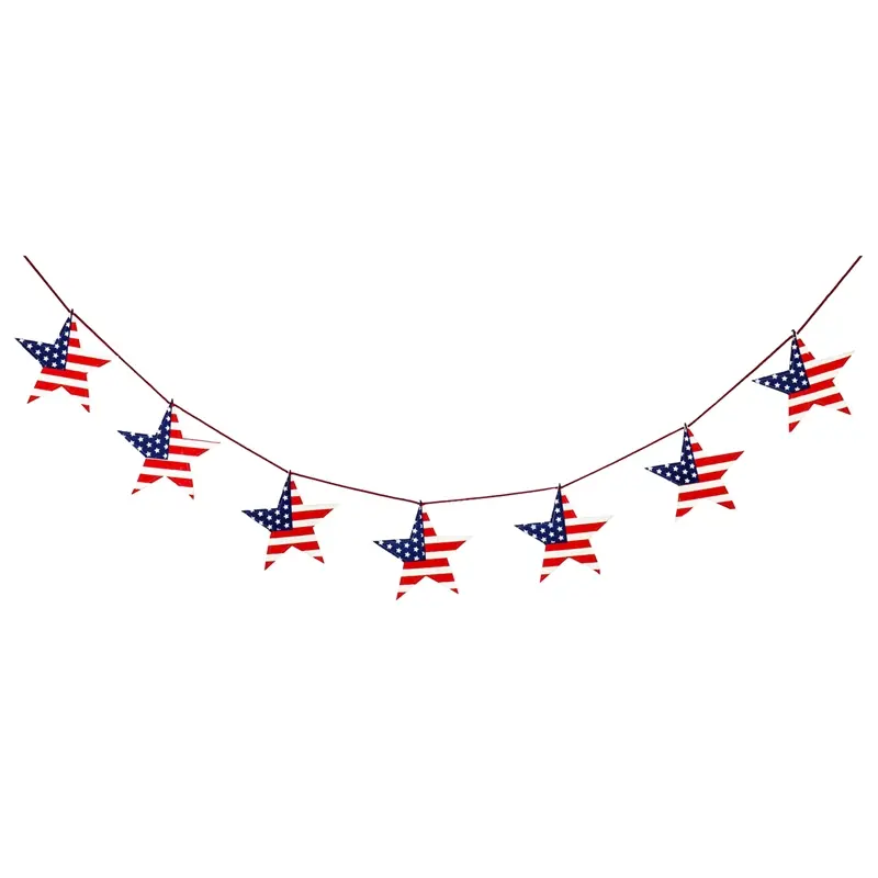 Americana Star Seasonal Decor Banner,58b056