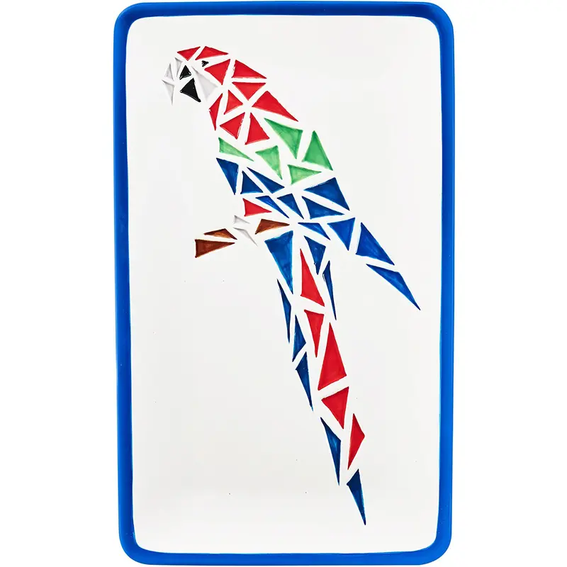 Amici Home Paradise Parrot Rectangle Platter