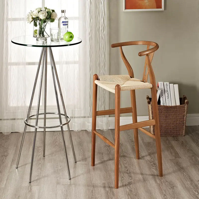 Amish Wood Bar Stool By Modway - EEI-1079