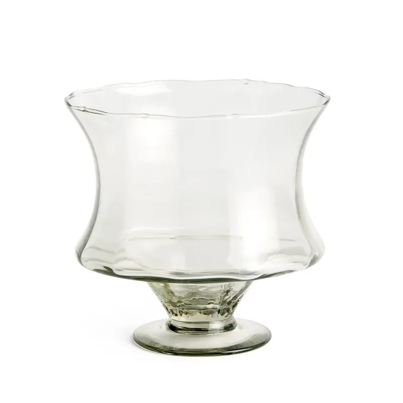 Ana Decorative Glass Footed Bowl