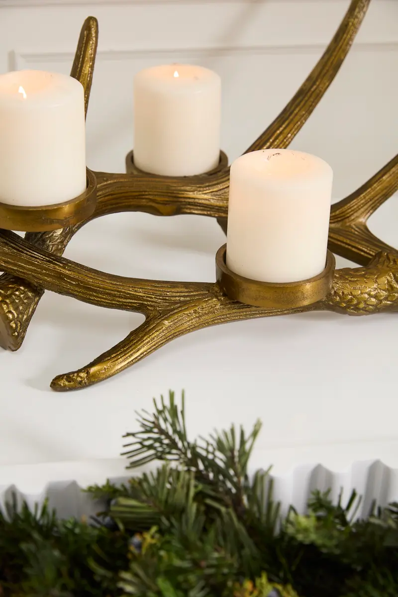 Andean Antler Candleholder By Accent Decor