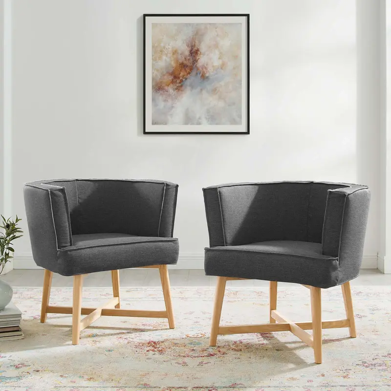 Anders Accent Chair Upholstered Fabric Set of 2 By Modway - EEI-4424