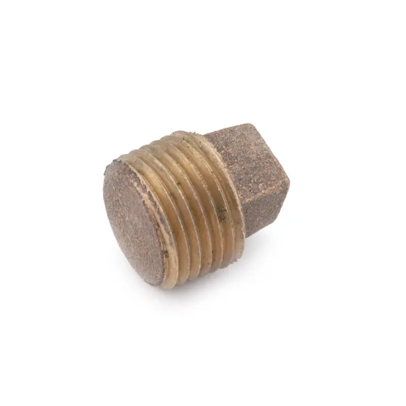Anderson Metals 1/4 in. MPT in. Red Brass Square Head Plug
