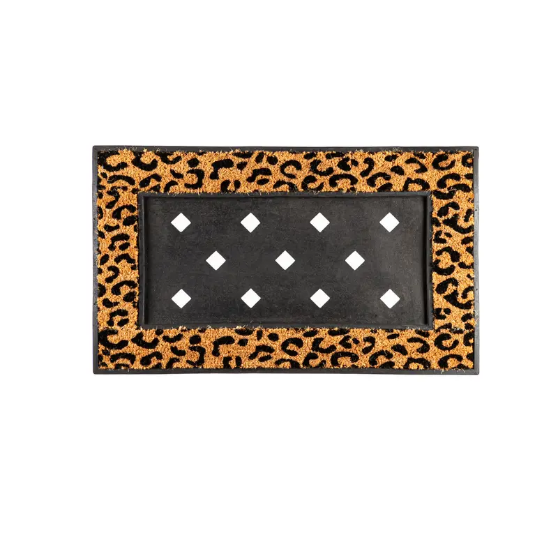 Animal Print Coir Sassafras Mat Tray