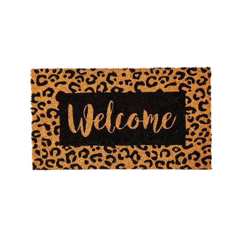 Animal Print Welcome Coir Mat,2rm1081