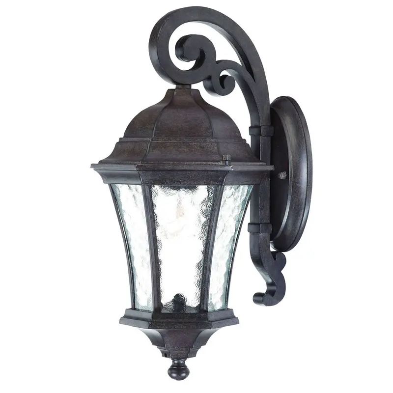 Antique Black Tapered Hanging Lantern Wall Light By Homeroots