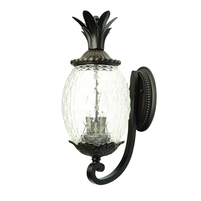 Antique Bronze Pineapple Wall Light By Homeroots