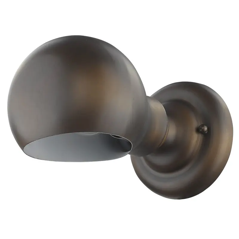 Antique Bronze Rounded Wall Sconce By Homeroots